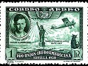 Spain - 1930 - Pro Unión Iberoamericana - 1 PTA - Verde - España, Descubrimiento - Edifil 588 - Sevilla Expo USA Carlos A. Lindbergh Travesia Atlantico 1927 - 0